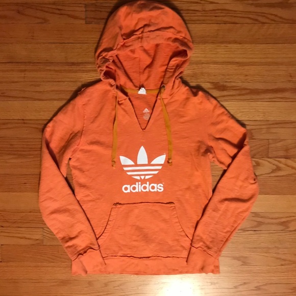 orange adidas pullover